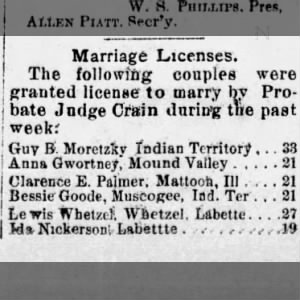 Marriage of Palmer / Goode