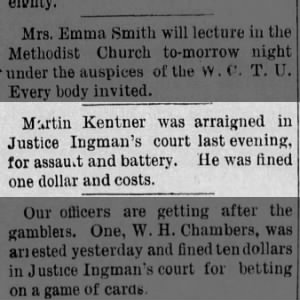 Martin Kentner Assault Charge