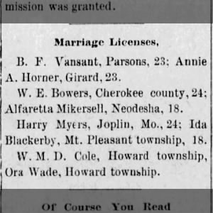 Marriage of Mytrs / Blackerby