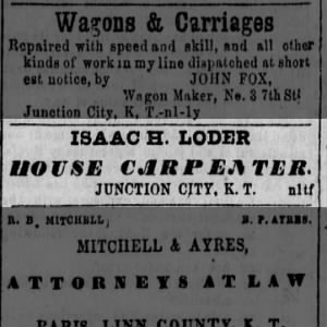Isaac H. Loder carpenter