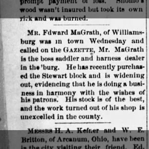 Edward Magrath
Ottawa Gazette
06 September 1879