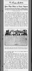 Mutual Oil Company Ad Campaign Article