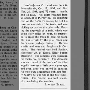 James G. Laird Obituary