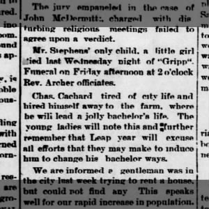 Valley Center Journal (Valley Center, Kansas) 04 Mar 1892 Friday page 3