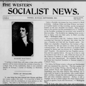 The Western Socialist News, Topeka, Kansas, Sept. 1900, page 1