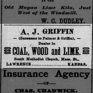 A. J. Griffin coal, wood, lime ad