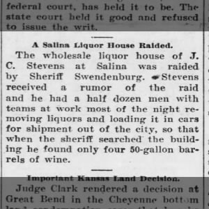 J.C. Stevens Liquor business raided