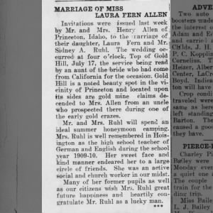 Marriage of ALLEN / Ruhl
