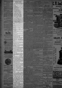 Local News (Mapleton, Xenia) Gabriel Harman Bronson Pilot Fri 31 Jan 1890 pg 3