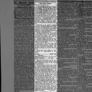 Wyandotte Commercial Gazette, Kansas City, KS 31 Jul 1869, Sat., p. 2. Great Solar Eclipse