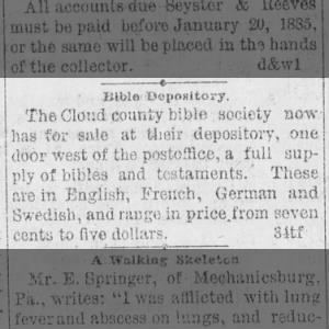 Cloud County Bible Depository