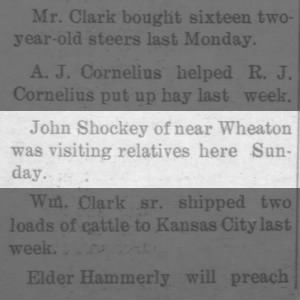 John Shockey - visiting relatives